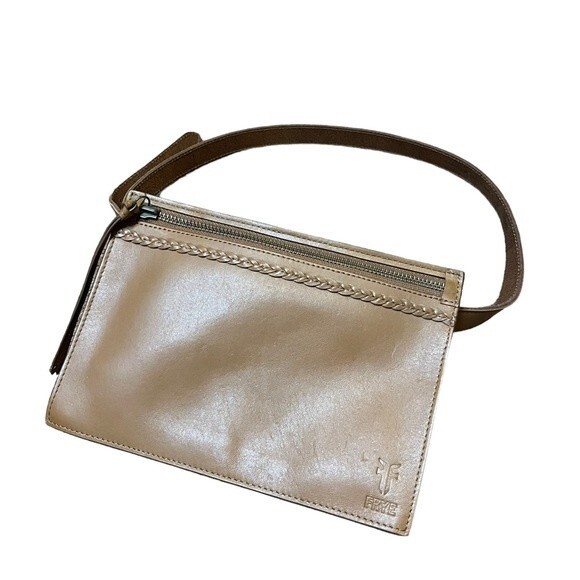 Frye Brown Leather Belt Bag Waist Fanny Pack Size M - Picture 3 of 8